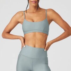 ALO Yoga cosmic grey air lift intrigue bra